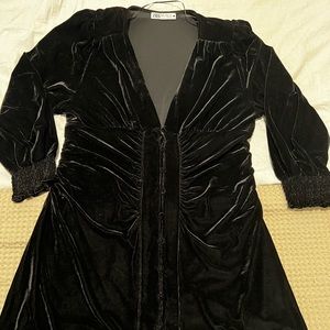Zara velvet dress